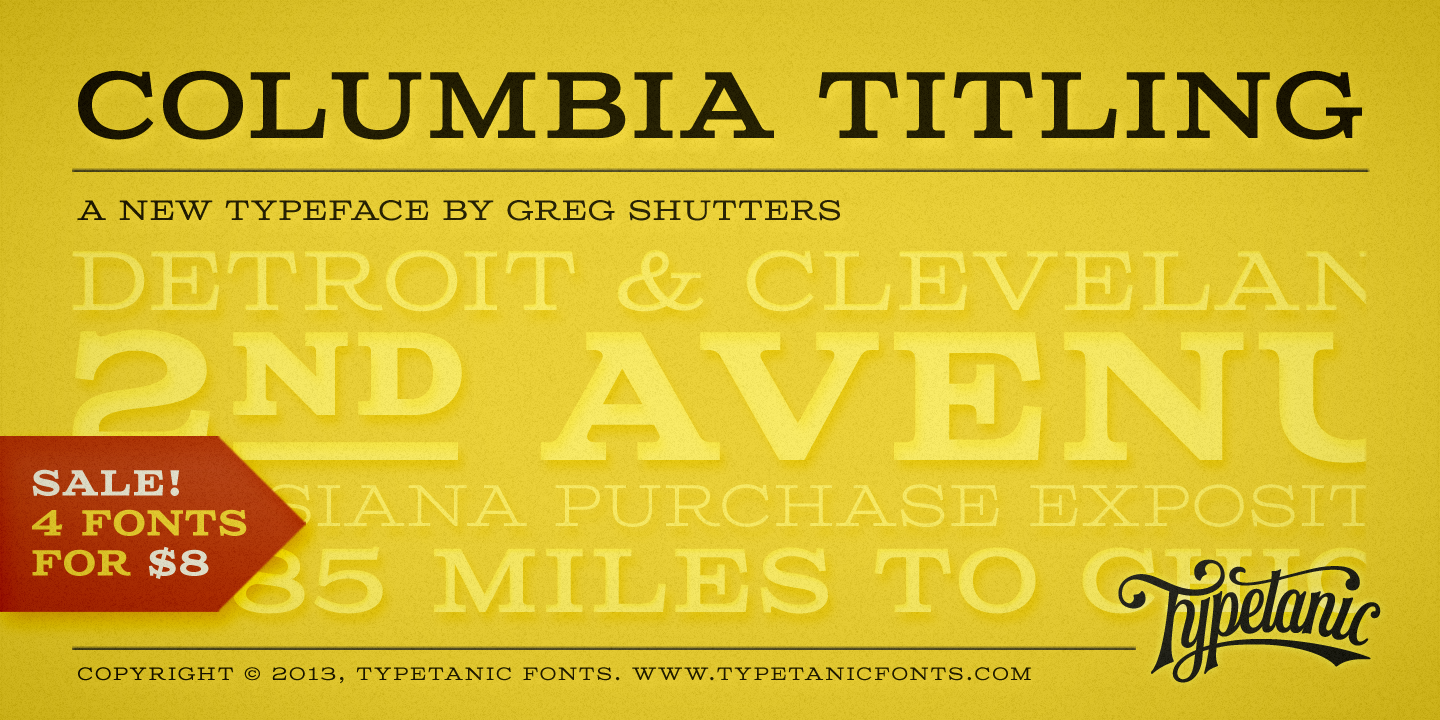 Columbia Titling, Sample 1